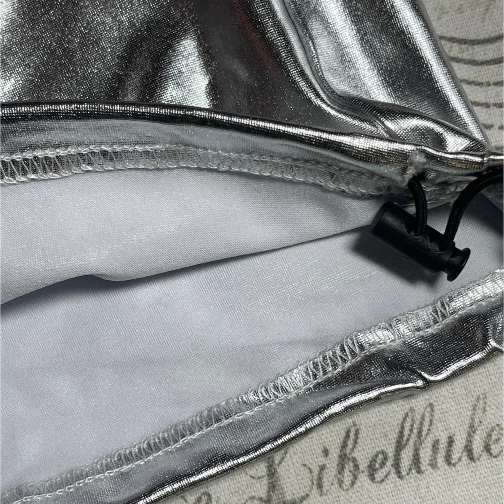 Lolanta silver Elastic Waist Pockets Dance Costume 170cm or 12 years‎